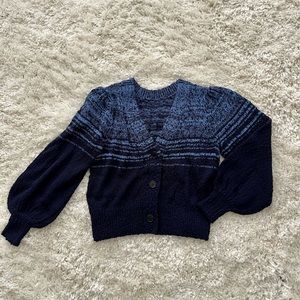 J. Crew space-dyed reversible 100% cotton sweater size Medium